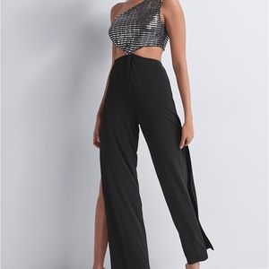 One shoulder jumpsuit